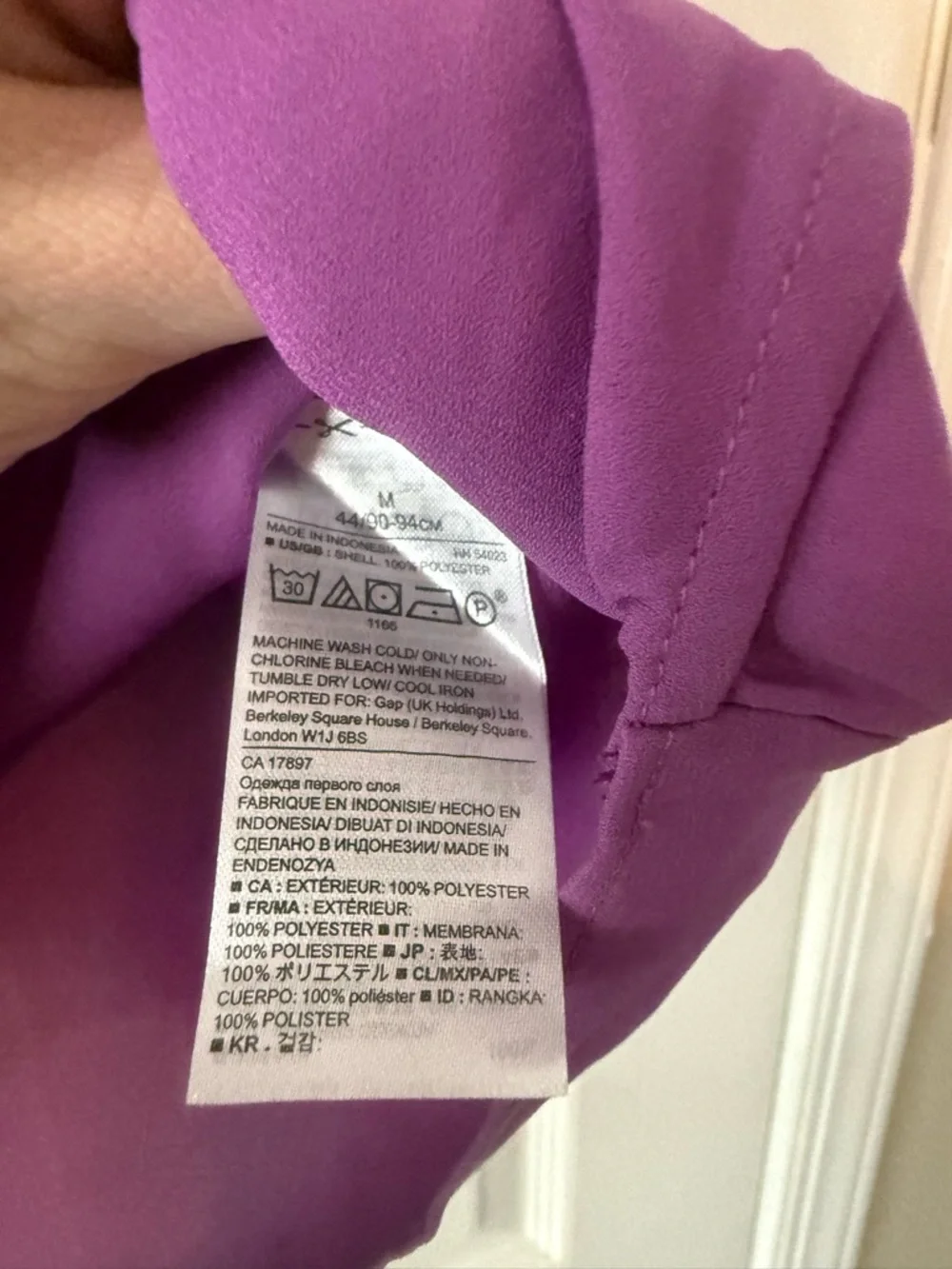 Banana Republic Purple Long-Sleeve  Blouse - Picture 5 of 8